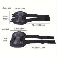 4pcs Knee Elbow Pads Set for Outdoor Activities