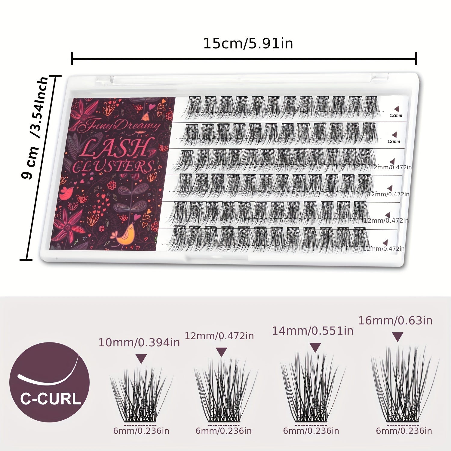 Soft Natural Reusable Cross Cluster Lashes DIY Eyelash Extensions at Home