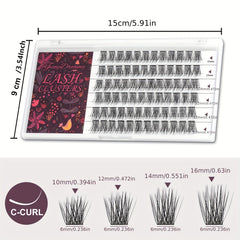 Soft Natural Reusable Cross Cluster Lashes DIY Eyelash Extensions at Home