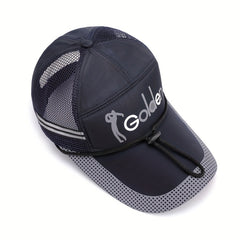 Men's Fishing Hat Mesh Sun Cap Breathable Outdoor Summer Peaked Gauze