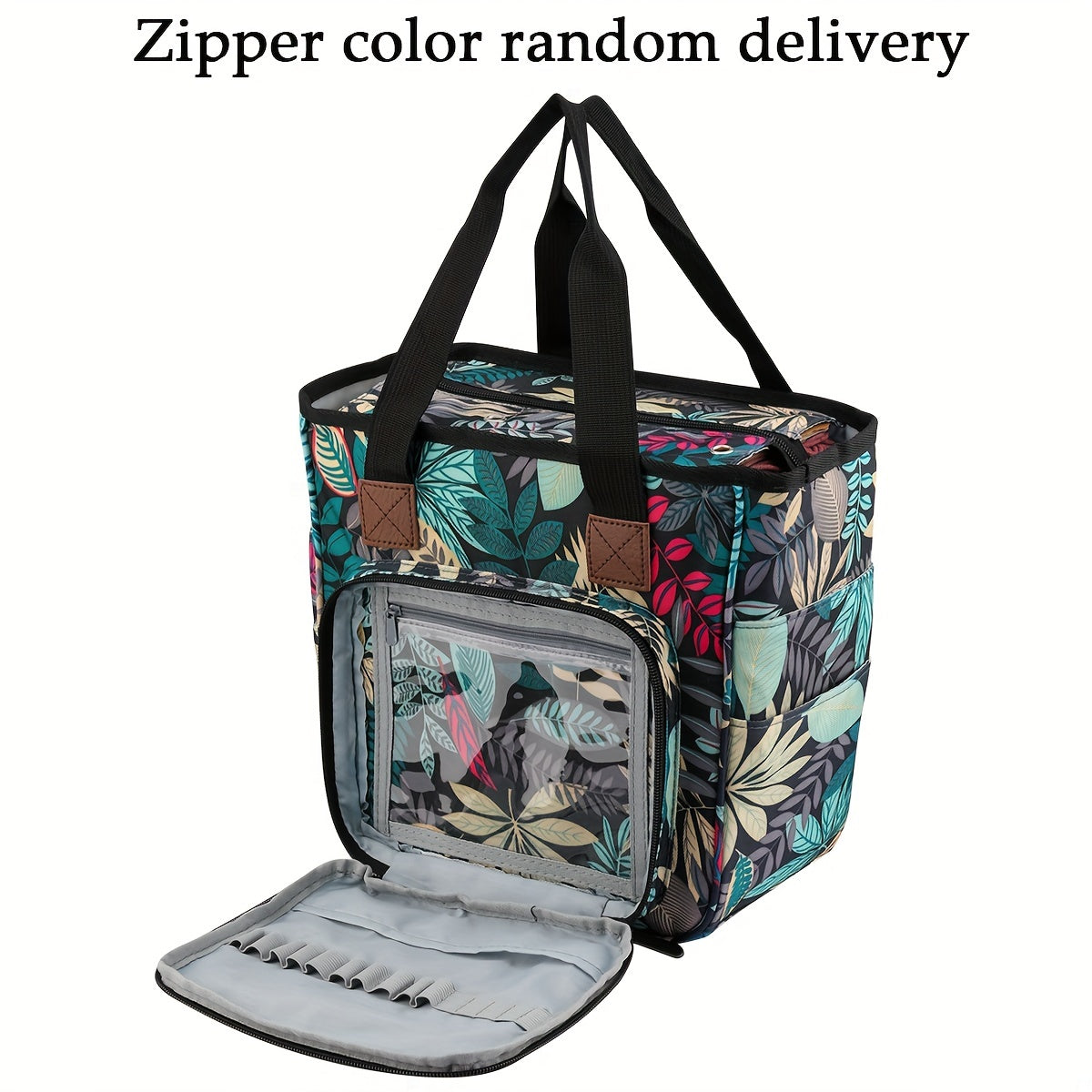 Crochet Needle Storage Bag Large Capacity Crochet Handbag