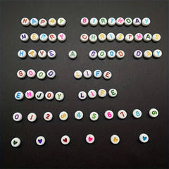 Acrylic Colorful Letter Beads Set DIY Handcraft Bracelet Jewelry