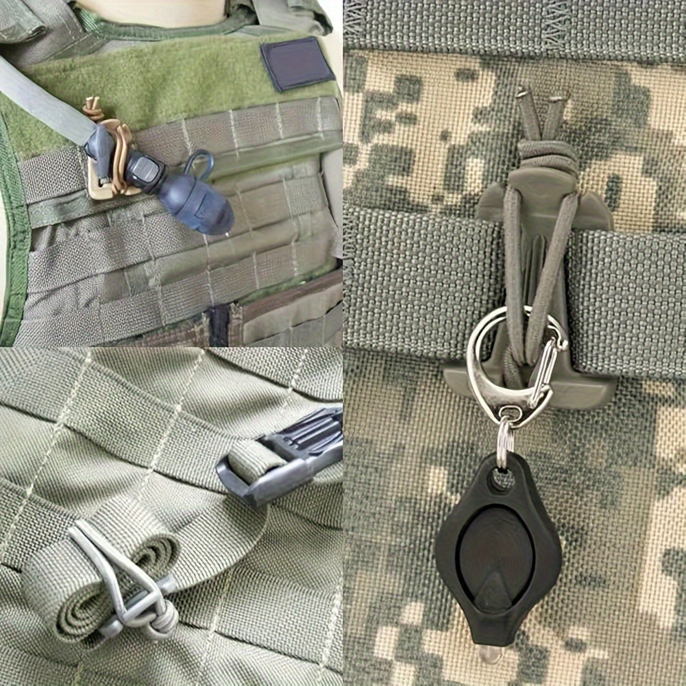 Backpack Buckle Fixed Clip with Nylon Strap for Outdoor Camping