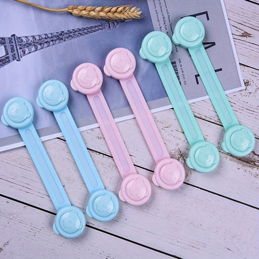 Baby Anti-pinch Hand Drawer Lock Child Safety Bear Head Lock