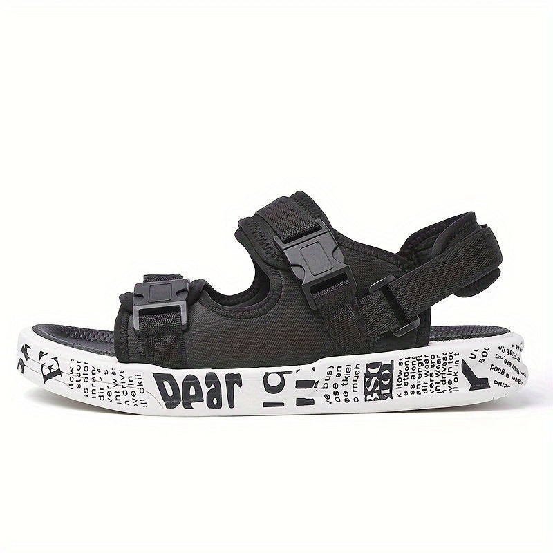 Men's Adjustable Buckle Sandals Non Slip Comfy Open Toe Shoes