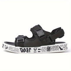 Men's Adjustable Buckle Sandals Non Slip Comfy Open Toe Shoes