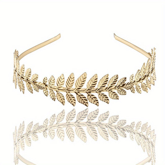 Leaf Headband Hair Hoop Baroque Bridal Jewelry Leaf Tiara Hair Accessories Gift