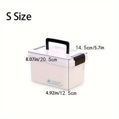 Portable First Aid Box Medicine Pill Organizer Storage Box Two Sizes