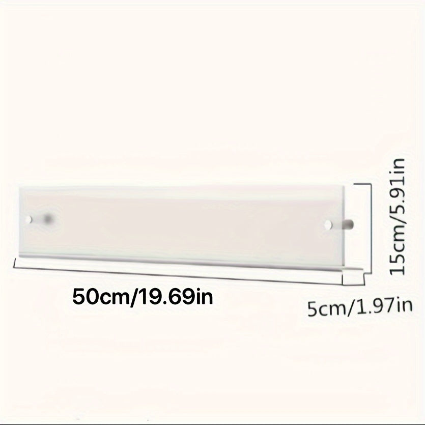 Acrylic Wall Mount Bookshelf Magazine Rack
