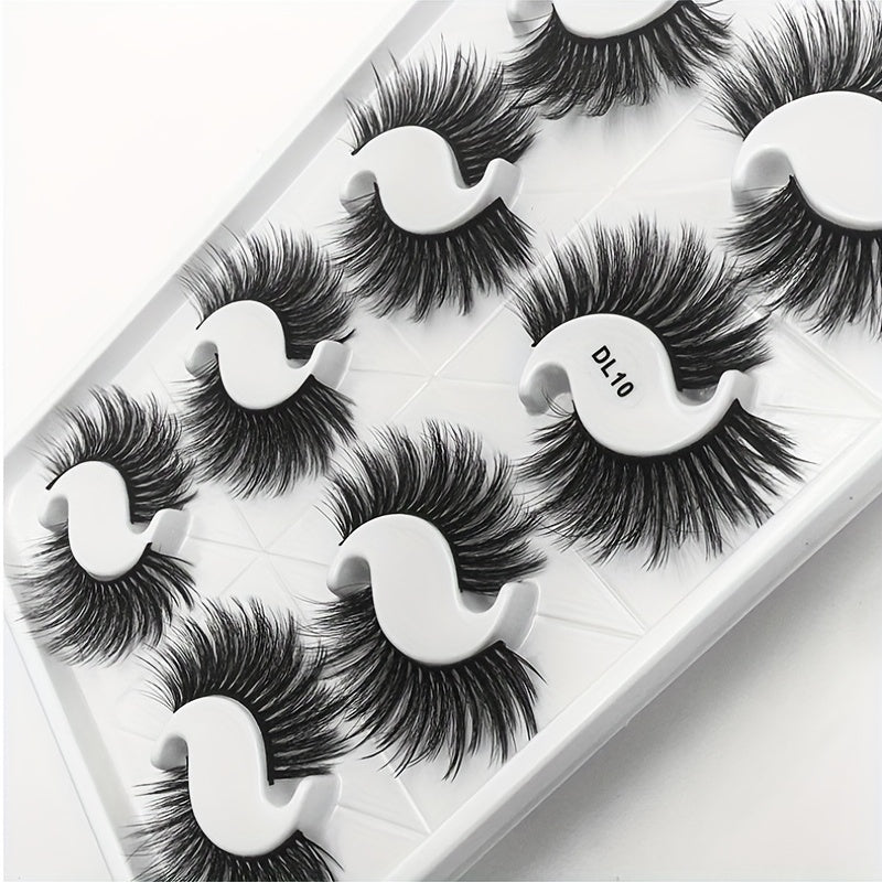 6D Fluffy Wispy Natural Volume False Eyelashes for Wedding Makeup