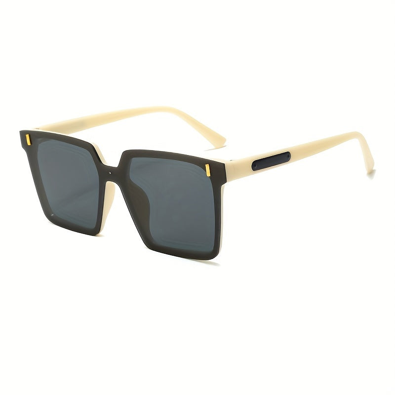 Square Sunglasses Men Women Rivet Anti Glare UV400 Sun Shades Glasses