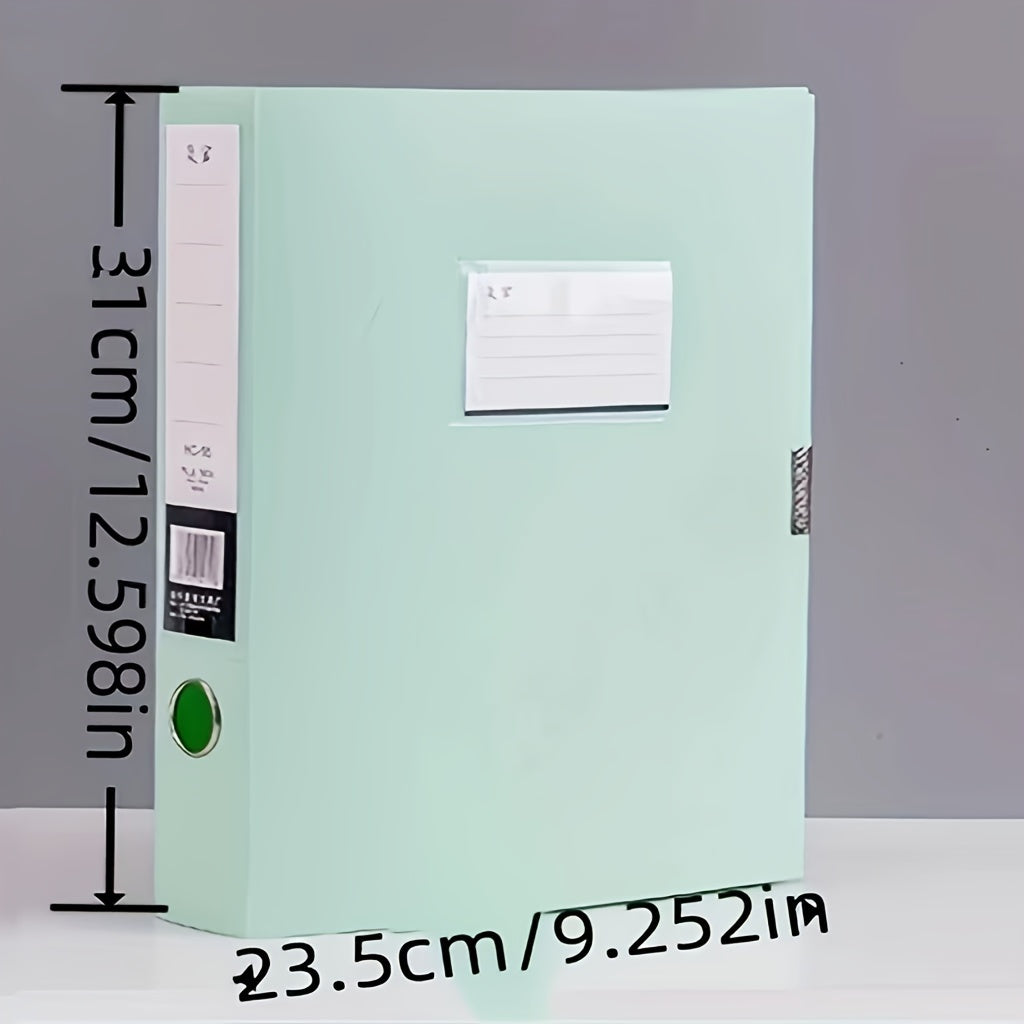 2pcs Plastic Waterproof File Box A4 File Information Box Large Capacity