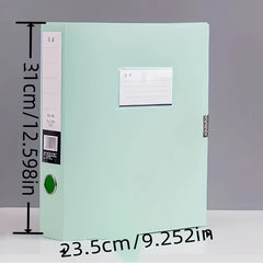 2pcs Plastic Waterproof File Box A4 File Information Box Large Capacity