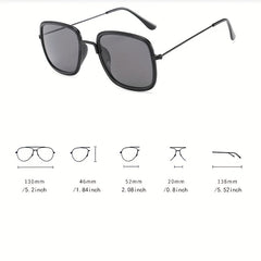 Retro Square Frame Steampunk Sunglasses UV400