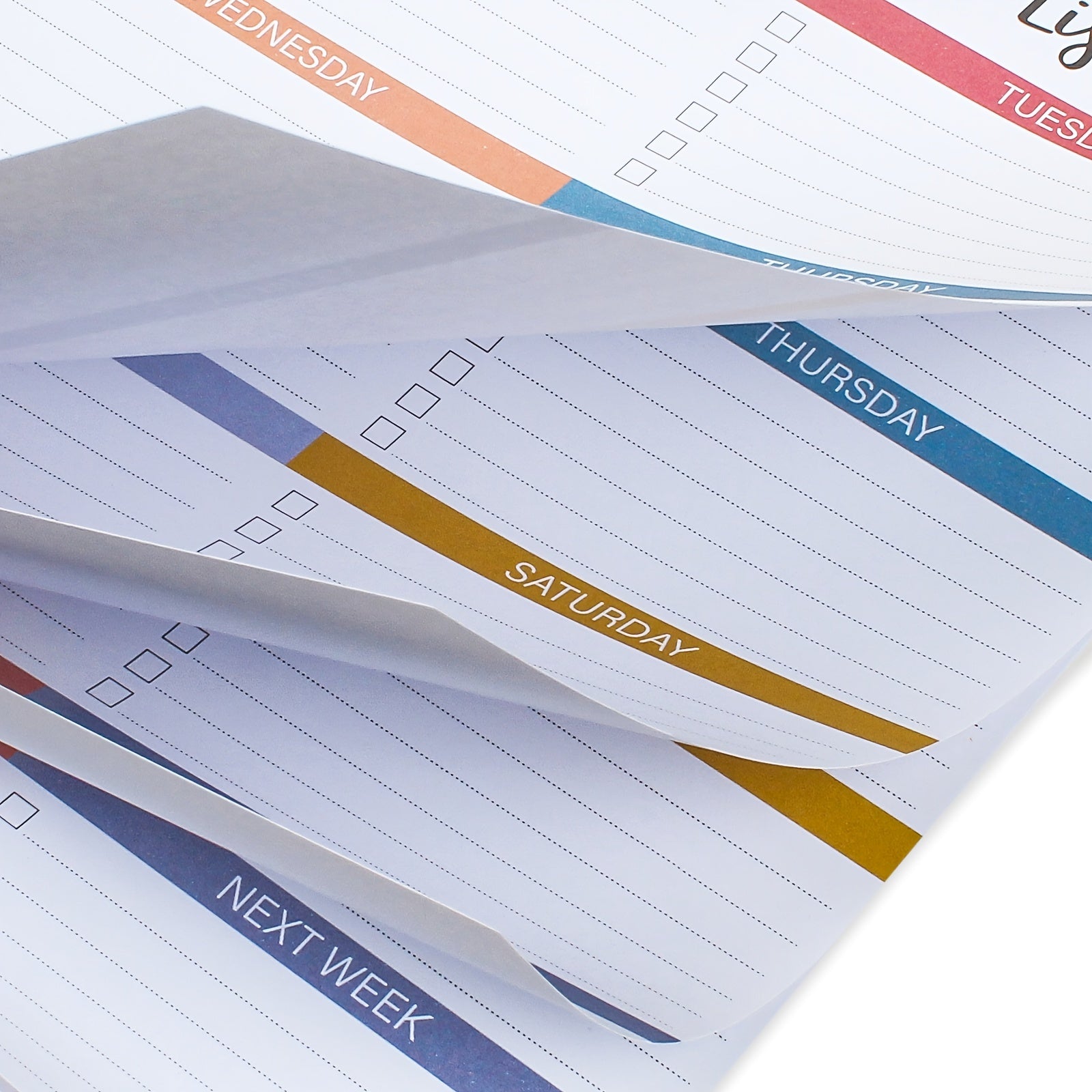 Weekly Planner List NotePad To Achieve Goals