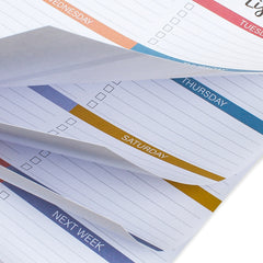 Weekly Planner List NotePad To Achieve Goals