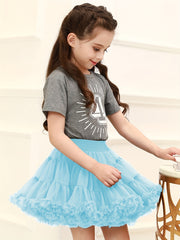 Girls Tutu Skirt Soft Tulle Elastic Waist Dance Ballet Skirts