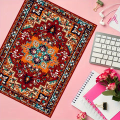Vintage Persian Carpet Pattern Jigsaw Puzzle Red & Brown Floral