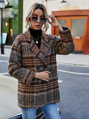 Winter Lapel Blazer Coat Casual Women's Clothing