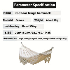 Portable Tassel Hammock Outdoor 300kg
