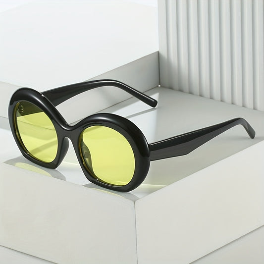 Y2K Round Sunglasses Tinted Lens Photo Booth Props Glasses UV400