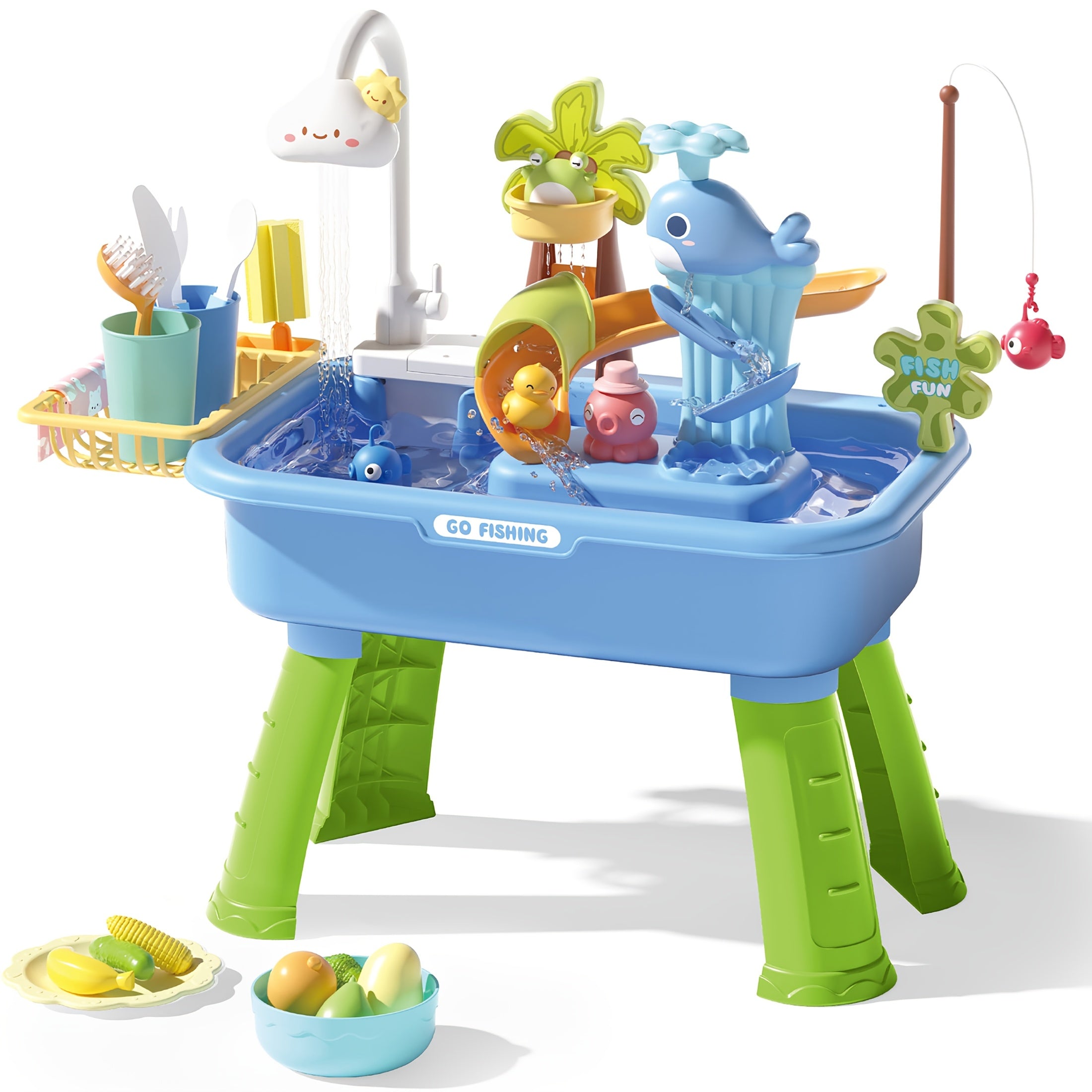 Kids Playhouse Toy Set with Utensils and Tools - Birthday Party Fun