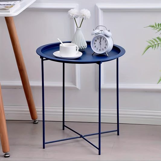 Chevron Foldable End Table Portable Coffee Table for Household Camping