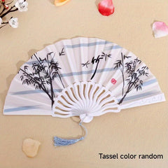 Chinese Style Women's Fan Summer Portable Folding Fan Vintage Costume Dance Fan