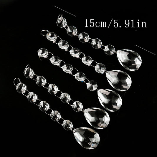 Glass Crystal Beads Chandelier Chain - Elegant Wedding Party Decor Accessory