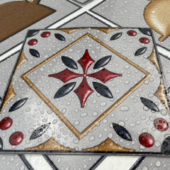 10pcs Vintage Kitchen Tile Sticker Peel Stick Non Slip PVC Wall Sticker