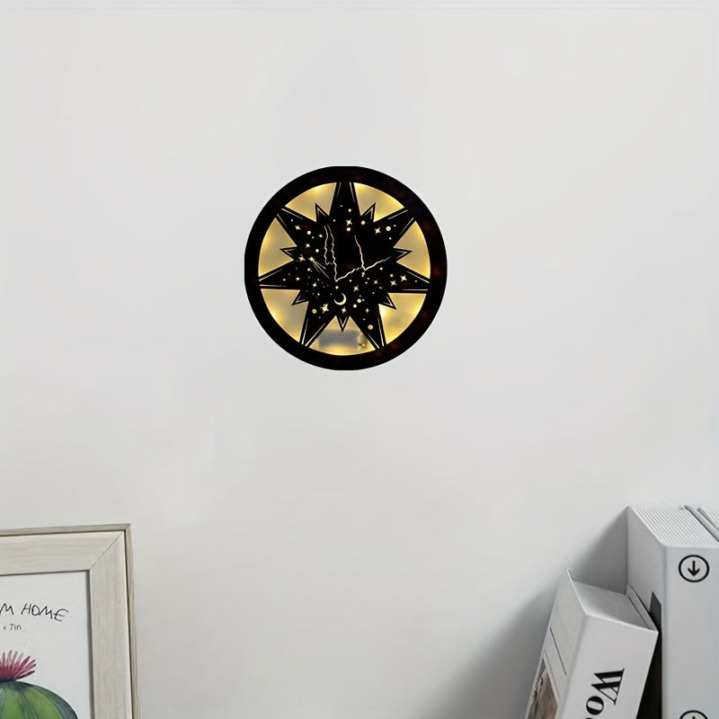 Halloween Christmas Scene Lights Sound Control Clock