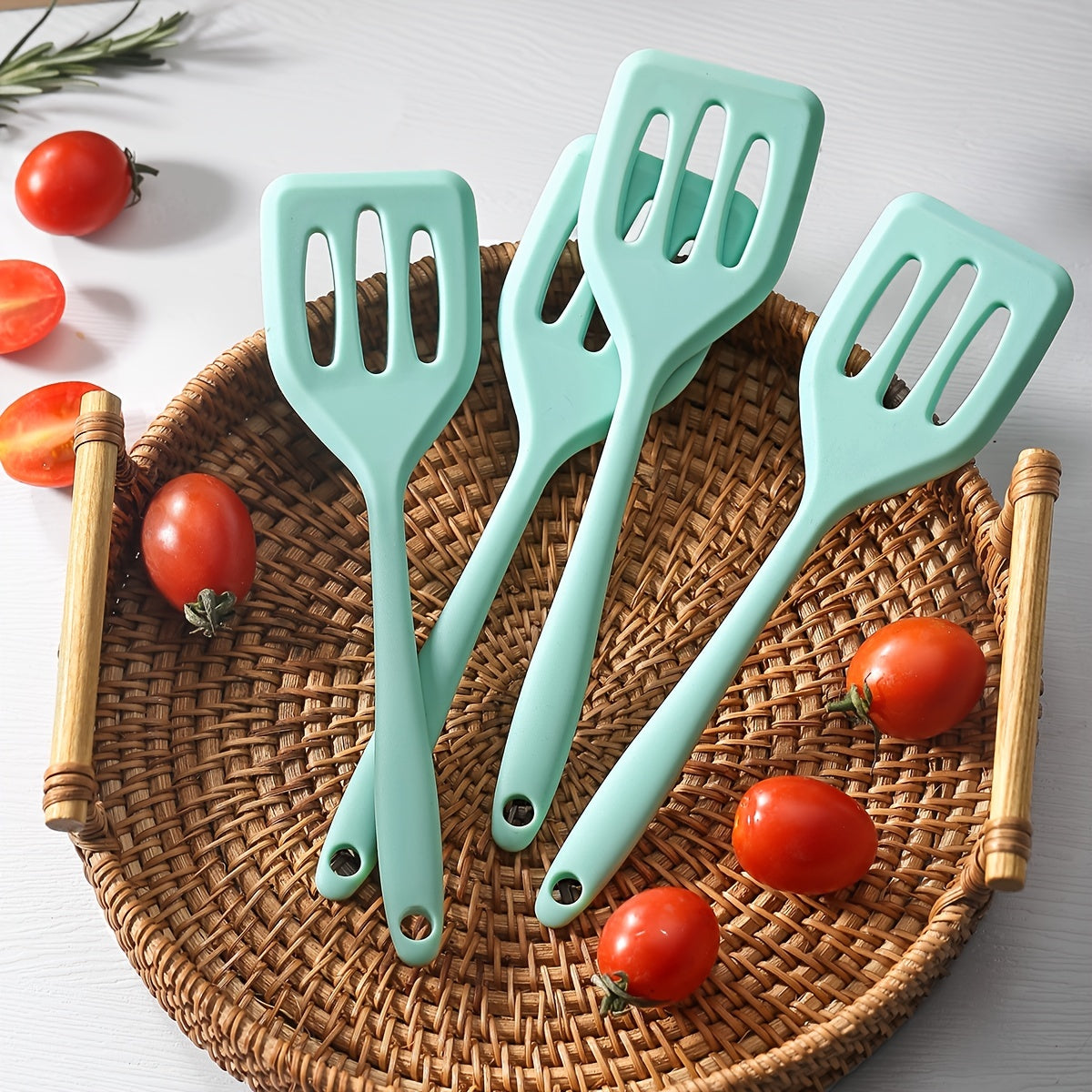 Small Silicone Frying Turner Spatula High Heat Resistant For Fish Eggs Pancakes