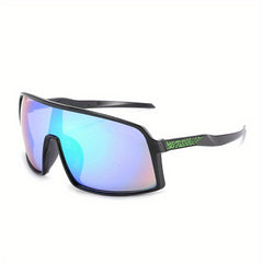 Men Colorful Large Frame Sports Glasses Windproof Outdoor Sunglasses