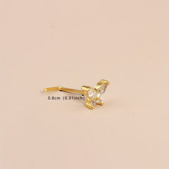 Butterfly Screw Nose Ring Stud for Men & Women