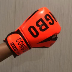 1pair Boxing Gloves Taekwondo Training Thickened Gloves Sanda Equipment