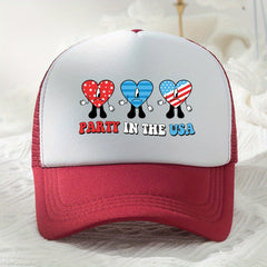 Cartoon Trucker Hat Mesh Breathable Sports Dad Hats For Women & Men