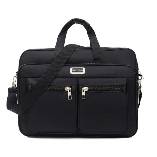 Horizontal Laptop Bag Large Capacity Shoulder Briefcase