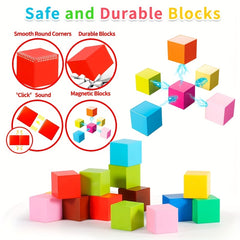 Magnetic Building Blocks DIY Toy 150pcs 15 Colors