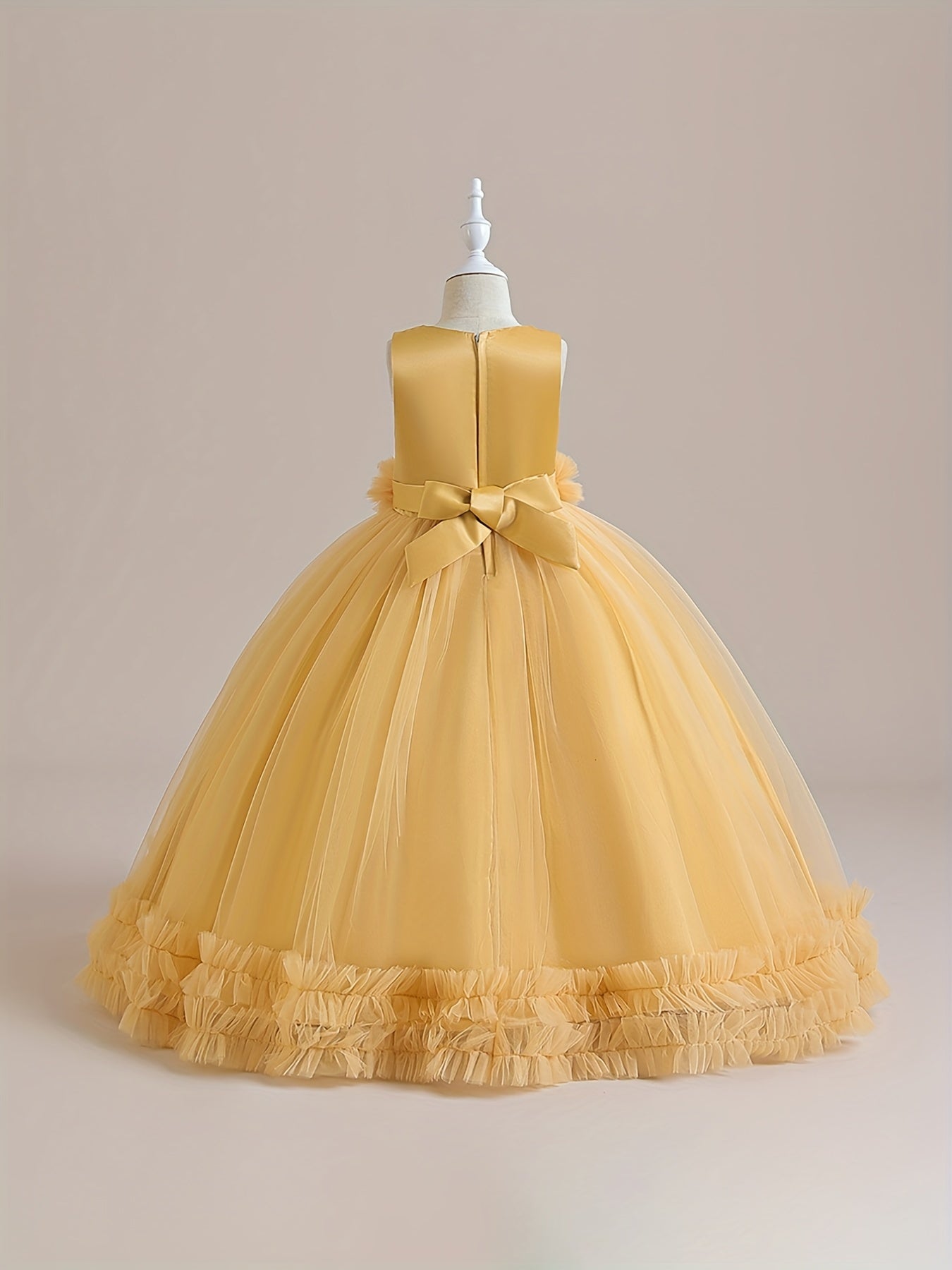 Girls Grace Tulle Stitching Formal Maxi Dress
