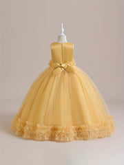 Girls Grace Tulle Stitching Formal Maxi Dress