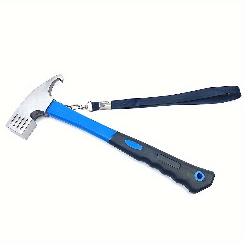 Heavy Duty Camping Hammer with Stake Remover & Holding Strap