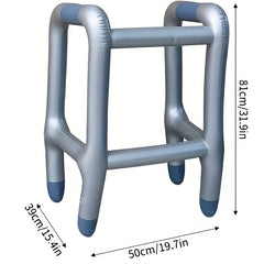 Inflatable Walking Aid Cane Costume Set for Halloween Pranks