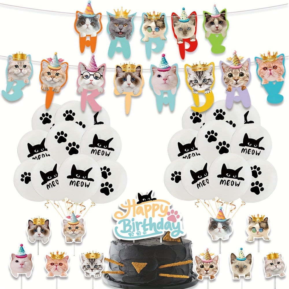 10pcs Pet Theme Party Decoration Supplies Birthday Decoration