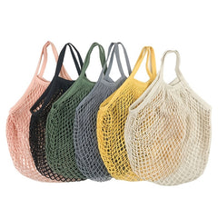 Reusable Mesh Grocery Bag with Strap for Fruit & Vegetable Shopping