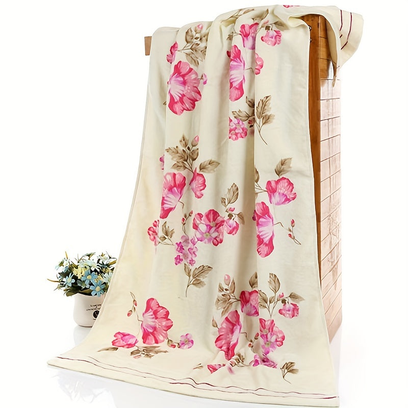 Boho Flower Printed Cotton Hand Towels Set