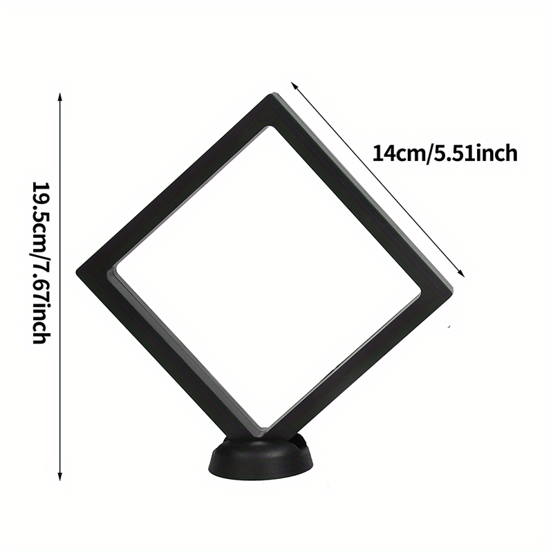 3D Floating Frame Display Holder Stand for Coins and Jewelry