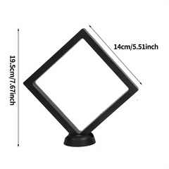 3D Floating Frame Display Holder Stand for Coins and Jewelry