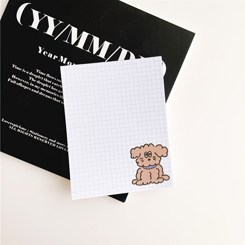 Adorable Cartoon Puppy Sticky Notes for Girls