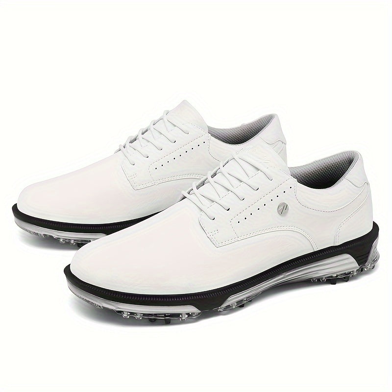 Men's Detachable 9 Spikes Golf Shoes Non Slip Lace Up Sneakers