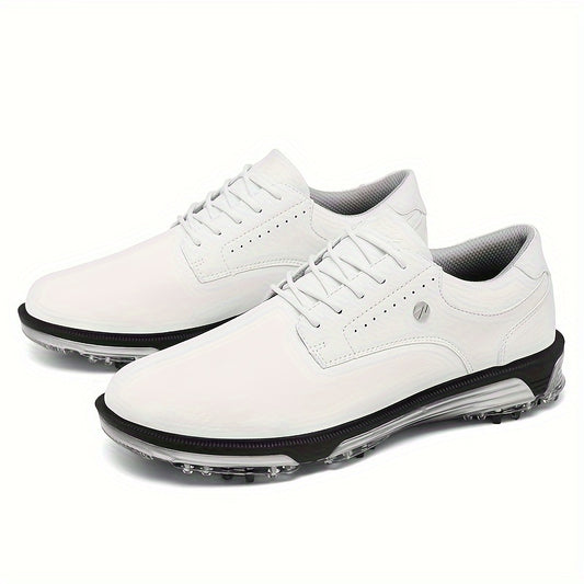 Men's Detachable 9 Spikes Golf Shoes Non Slip Lace Up Sneakers